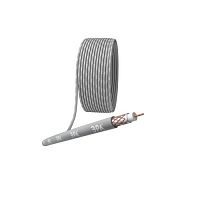 Кабель коаксиальный RG-6U 75 Ом Cu/(оплетка Cu 64%) нг(А)HF сер. (уп.100м) Эра Б0044606