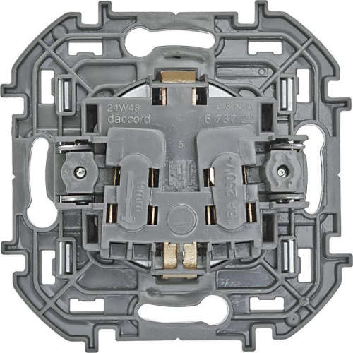 Розетка 1-м СП Inspiria 16А IP20 250В 2P+E немецк. стандарт механизм алюм. IEK 673722 фото 4