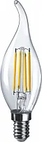 Лампа светодиодная 61 357 NLL-F-FC35-6-230-4K-E14 6Вт свеча на ветру 4000К нейтр. бел. E14 660лм 220-240В Navigator 61357