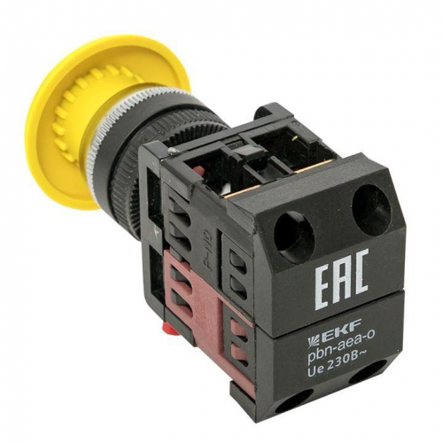 Кнопка "Грибок" AEA-22 NO+NC желт. EKF pbn-aea-o фото 8
