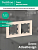Рамка 2-м AtlasDesign универс. беж. SE ATN000202