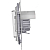 Переключатель 1-кл. Inspiria 10А IP44 250В 10AX механизм алюм. IEK 673672