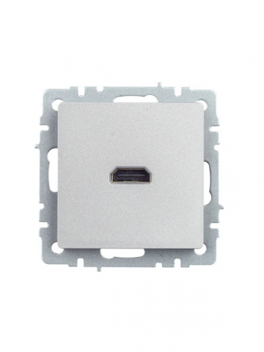 Розетка СП BRITE HDMI РHDMI-0-БрА механизм алюм. IEK BR-H10-K47 фото 2