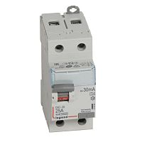 Выключатель дифференциального тока (УЗО) 2п 25А 30мА тип A DX3 Leg 411554