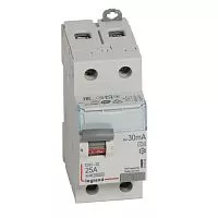 Выключатель дифференциального тока (УЗО) 2п 25А 30мА тип A DX3 Leg 411554