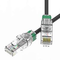 Патч-корд неэкранированный SLIM CAT6A U/UTP 4х2 28 AWG LSZH 3м черн. DKC RN6AUU4530BK-28