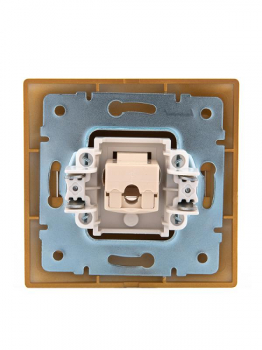 Розетка компьютерная 1-м СП Mira RJ45 ольха LEZARD 701-0701-139 фото 4