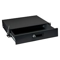 Ящик для документов 2U DRW-2U-BK Г=360мм черн. RAL 9004 Cabeus 8637c