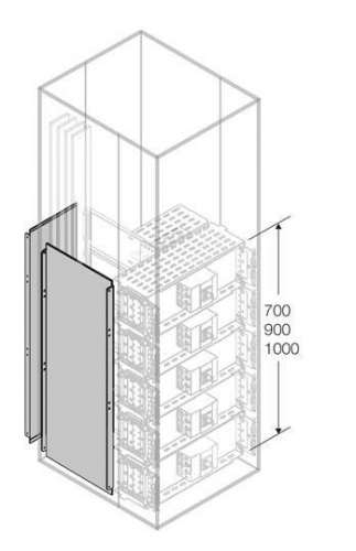 Перегородка боковая H=1000мм D=500мм ABB 1STQ008522A0000