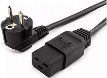 Кабель питания CEE 7/7-С19, 3х1.5, 220В, 16A, 3500 Вт, чёрный, 1.8м Filum FL-PC16-EU-C19-1.8M