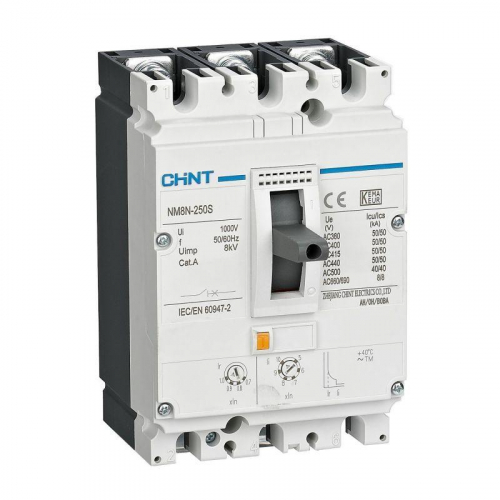 Выключатель автоматический защиты двигателя 3п 70кА 160А NM8N-250Q M (R) CHINT 271434