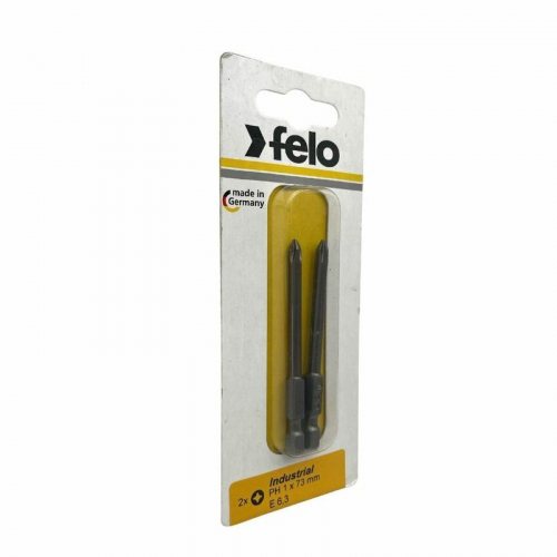 Бита крестовая Industrial E6.3 PH 1х73 (блист.2шт) FELO 03201736 фото 3