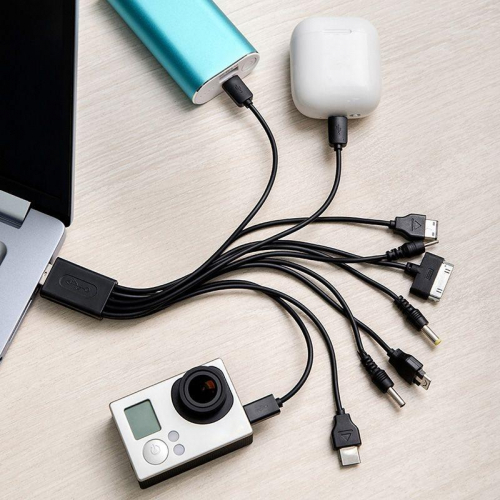 Кабель USB 10 в 1 microUSB/miniUSB/30 pin/LG Chocolate/Samsung/SonyEricsson/DC 3.5/DC 4.0/Nokia Rexant 18-1196 фото 3