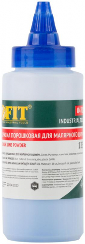 Краска разметочная для ударного шнура 125г син. FIT 04700 фото 2