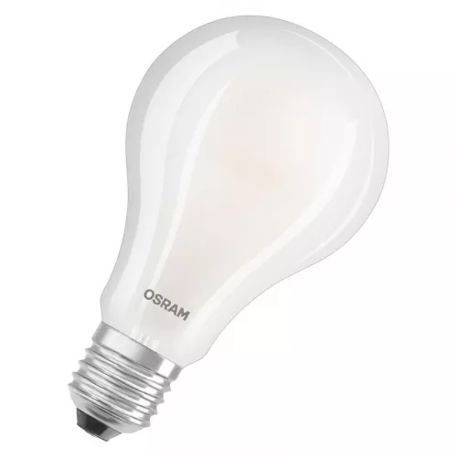 Лампа светодиодная филаментная LED STAR CL A GL FR 200 non-dim 24W/840 24Вт 4000К нейтр. бел. E27 3452лм A угол пучка 320град. 220-240В (замена 200Вт) матов. стекло OSRAM 4058075619098