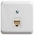 Розетка компьютерная ОП Этюд RJ45 кат.5E бел. SE KOMA-001B