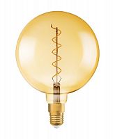 Лампа светодиодная филаментная Vintage 1906 LED dim CL GLOBE200 FIL GOLD 28 dim 5W/820 5Вт тепл. бел. E27 (замена 28Вт) диммир. зол. OSRAM 4058075269729