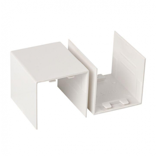 Соединитель 40х40 бел. Plast PROxima (уп.4шт) EKF conw-40-40x4 фото 3