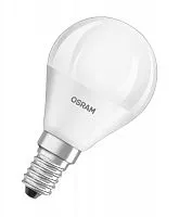Лампа светодиодная PARATHOM P 4.9Вт 2700К тепл. бел. E14 470лм P угол пучка 240град. 220-240В диммир. (замена 40Вт) матов. пластик OSRAM 4058075594289