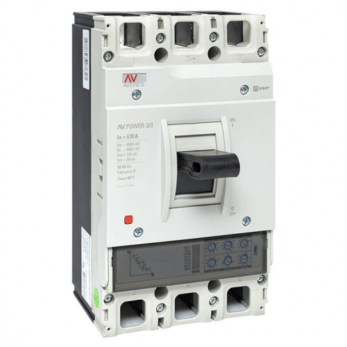 Выключатель автоматический 630А 100кА AV POWER-3/3 ETU2.0 AVERES EKF mccb-33-630H-2.0-av фото 9
