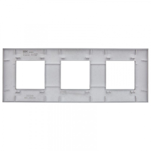 Рамка 3-м SKANDY SK-F03Gr сер. IEK SK-M32-K03 фото 3