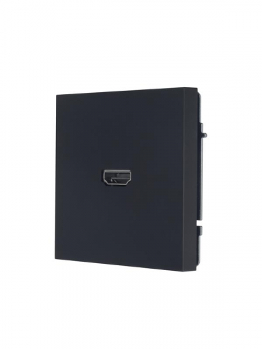 Розетка HDMI 1-м СП ZIMA IP20 механизм черн. бархат LEZARD 704-4288-203 фото 2