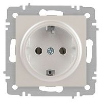 Розетка 1-м СП Accent 6-202-06 16А IP20 250В 2P+E Schuko перламутр. Intro Б0063695