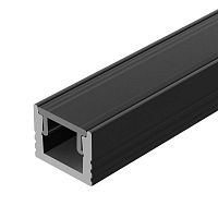 Профиль SL-MINI-8-H6-2000 ANOD BLACK L2000 без экрана алюм. Arlight 030522