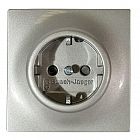 Розетка 1-м СП Impuls 16А IP20 250В механизм шампань металлик ABB 2CKA002011A3791