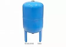 Гидроаккумулятор вертикальный AV 100л (с выс. ножками) (8шт/пал) син. VALFEX VF.AV.0100