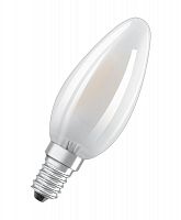 Лампа светодиодная филаментная Retrofit B 4Вт (замена 40Вт) матов. 2700К тепл. бел. E14 470лм угол пучка 300град. 220-240В OSRAM 4058075436503