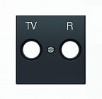 Накладка для TV-R розетки SKY черн. бархат ABB 2CLA855000A1501