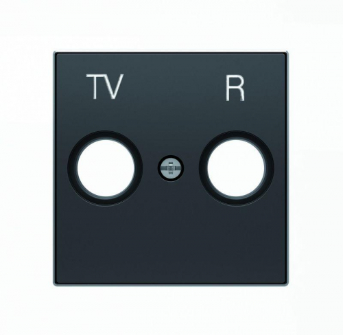 Накладка для TV-R розетки SKY черн. бархат ABB 2CLA855000A1501
