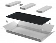 Дверь для шкафа LINEA N 38U 800мм метал. черн. ITK LN05-38U8X-DM