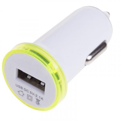 Автозарядка в прикуриватель USB (АЗУ) 5В 2100мА бел. Rexant 18-1937 фото 3