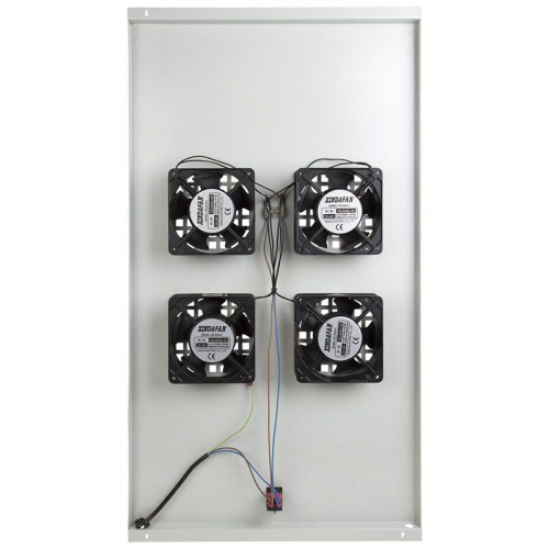 Модуль вентиляторный потолочный с 4-мя вентиляторами без термостата для шкафов Standart с глубиной 1000мм Rexant 04-2602 фото 3
