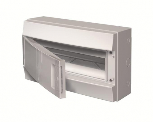 Бокс настенный Mistral65 18М непрозр. дверь с клемм. ABB 1SLM006502A1103