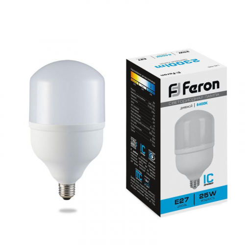 Лампа светодиодная LB-65 25Вт T80 6400К E27 230В FERON 25887