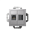 Розетка 2-м СП AtlasDesign HDMI + RJ45 кат.5E механизм алюм. SE ATN000382