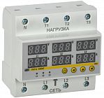 Реле напряжения и тока РНТ-д трехфазное 90мм 63А IEK IVC41-3-63
