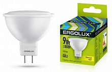 Лампа светодиодная LED-JCDR-9W-GU5.3-3K 9Вт JCDR рефлектор матовая 3000К тепл. бел. GU5.3 220-240В Ergolux 13624