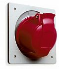 Розетка панельная 32А 3P+N+E с угловым унифицир. фланцем IP44 ABB 2CMA193283R1000