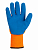 Перчатки плотной вязки акрил с латексным покрытием, "Рельеф", оранж., 9, 10 кл., 116 г, 1 пара, TDM