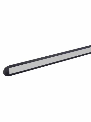 Алюминиевый профиль встраиваемый черный 2206 (2 м), матовый рассеиватель, 2 заглушки, 3 крепежа TDM фото 3
