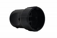 Розетка штепсельная Accessories без заземл. черн. LEZARD 715-1600-606B