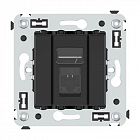 Розетка компьютерная 1-м RJ45 СП кат.6А Avanti "Черный матовый" DKC 4412373