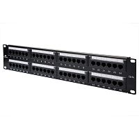 Панель коммутационная кат.5E UTP 19дюйм 2U 48хRJ45 568A/В с организат. черн. Datarex DR-405100