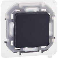 Переключатель 1-кл. Inspiria 10А IP44 250В 10AX механизм антрацит IEK 673673