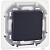 Переключатель 1-кл. Inspiria 10А IP44 250В 10AX механизм антрацит IEK 673673