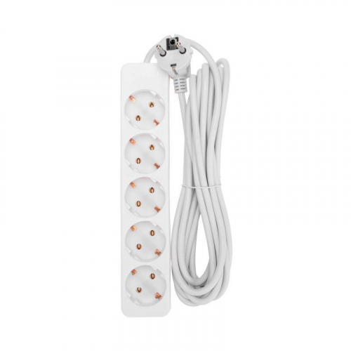 Удлинитель 5х5м с заземл. 3х0.75 бел. PROCONNECT 13-4213 фото 3
